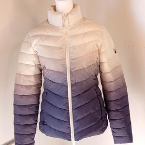 ZYIA Active Blanca Peak Ombre Puffer Jacket Size XS